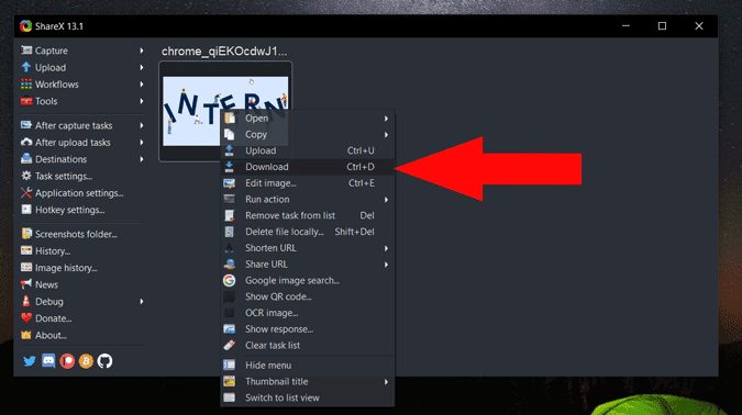صورة لـ كيفية التقاط لقطة شاشة مع تضمين مؤشر الماوس على Windows 10 | download_sharex-CtsJAcgs-DzTechs