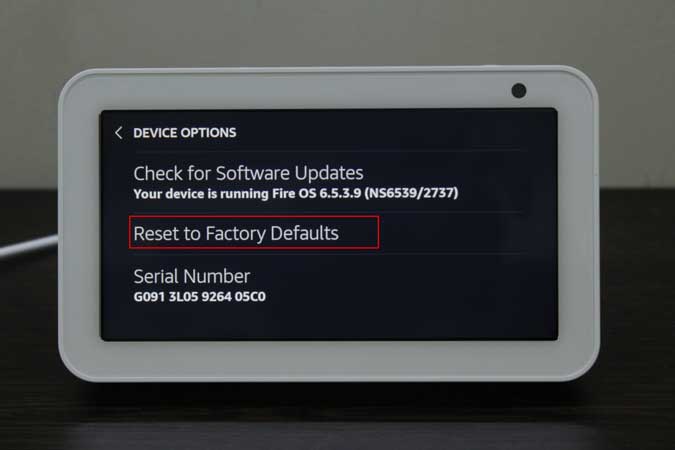 صورة لـ كيفية إعداد Amazon Echo Show 5 لأول مرة | factory-defaults-DzTechs