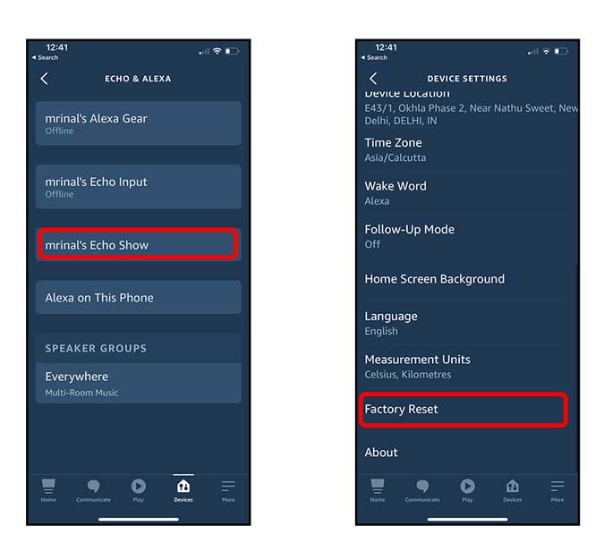 صورة لـ كيفية إعداد Amazon Echo Show 5 لأول مرة | factory-reset-from-phone-ap-DzTechs