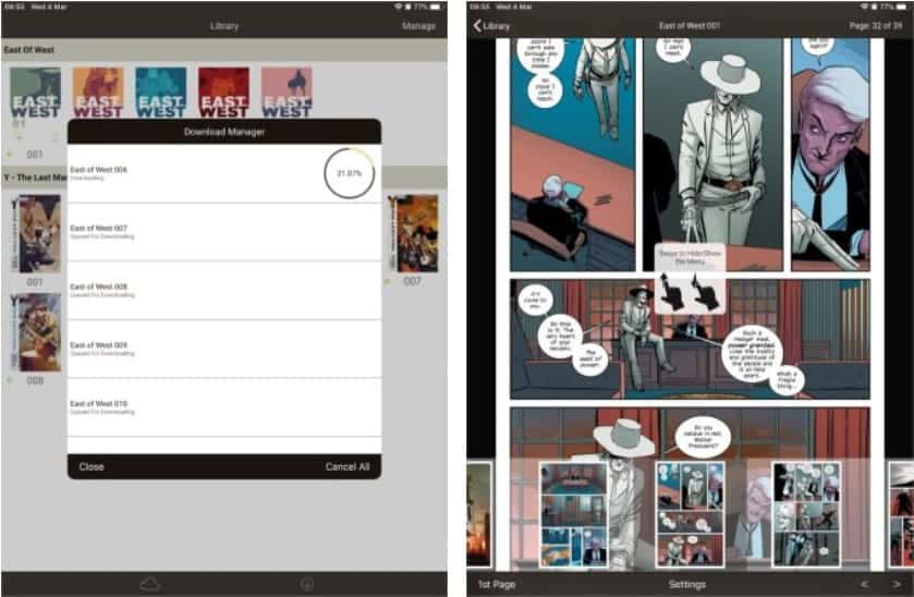 صورة لـ أفضل التطبيقات لقراءة القصص المصورة على iPad | iComix-d8hkBPfs-DzTechs