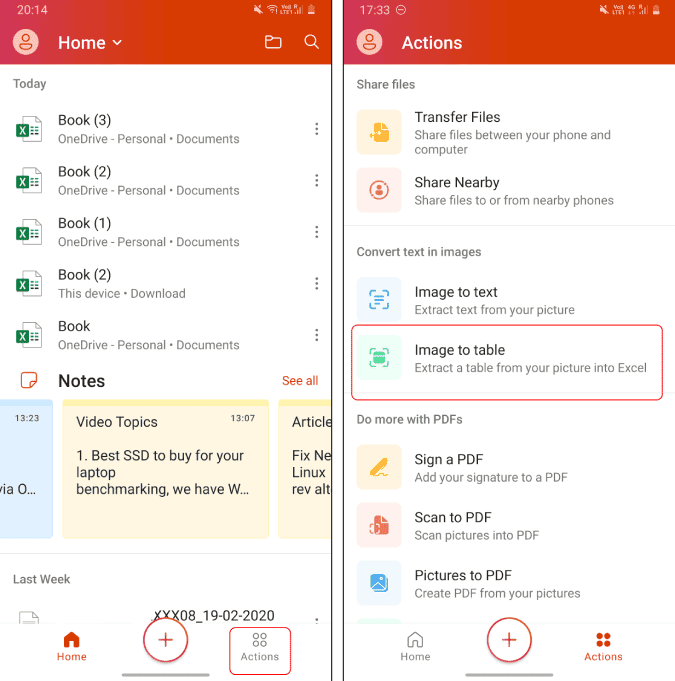 صورة لـ كيفية تحويل صورة إلى جدول بيانات Excel بسُرعة ودقة | image-to-table-option-in-new-office-app-DzTechs