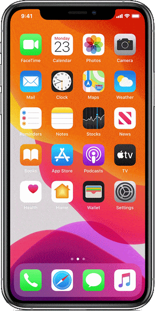 صورة لـ كيفية تشغيل AirDrop على جهاز Mac و iPhone لمشاركة الملفات بسرعة | ios13-iphone-xs-control-center-open-airdrop-settings-animation-DzTechs
