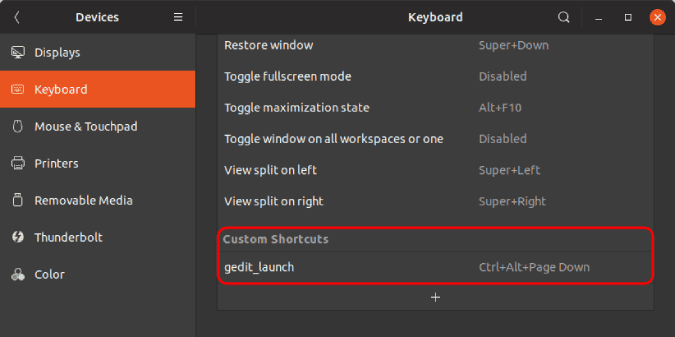 صورة لـ كيفية إنشاء اختصارات لوحة المفاتيح بسرعة في Ubuntu | keyboard-shortcuts-in-settings-menu-DzTechs