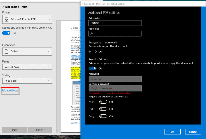 صورة لـ أفضل الأدوات التي تُوفر وظيفة الطباعة إلى PDF لـ Windows | microsoft_print_to_pdf_options-arX8rOfs-DzTechs