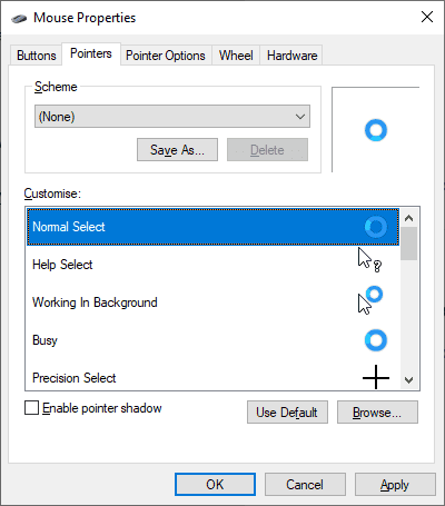 صورة لـ أفضل الأفكار العملية للمُزاح من خلال التعديل على كمبيوتر صديقك | mouse_properties-hJNNBOfs-DzTechs