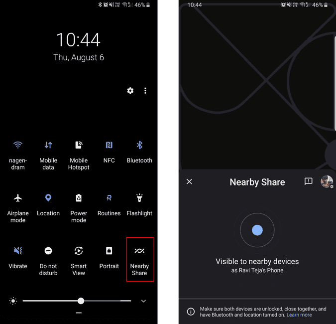 صورة لـ نصائح وحيل المشاركة عن قرب التي تجعلها تتفوق على Airdrop | nearby_share_without_contact-FLapNcgs-DzTechs