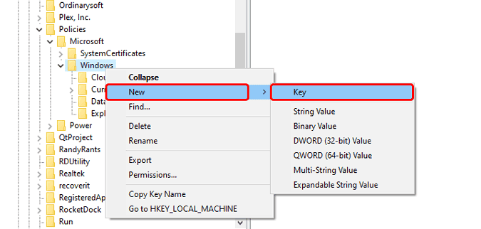 صورة لـ كيفية إصلاح “قائمة ابدأ في Windows 10 لا تعمل”؟ | new_key_created-NHXsFegs-DzTechs