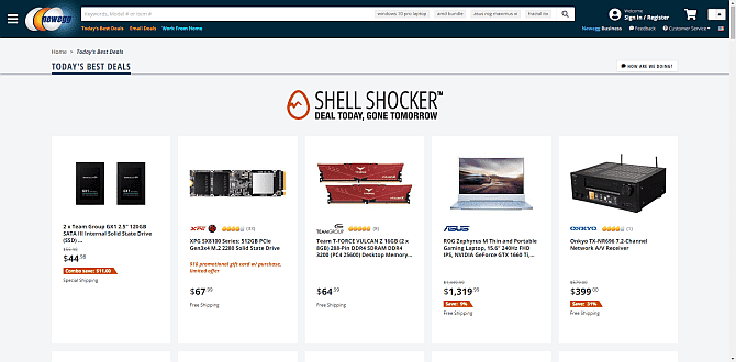 صورة لـ أفضل متاجر بيع مُكونات الكمبيوتر الرخيصة لتوفير المال | newegg_discount_pc_hardware-5kyE0Qfs-DzTechs