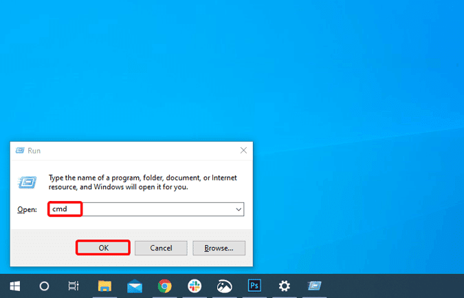 صورة لـ كيفية إصلاح “قائمة ابدأ في Windows 10 لا تعمل”؟ | open_cmd_in_run-DSDsFegs-DzTechs
