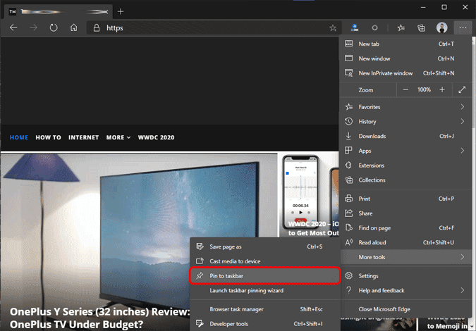 صورة لـ أفضل تخصيصات قائمة ابدأ لنظام التشغيل Windows 10 | pin_to_taskbar_eLuoUbgs-k1NoUbgs-DzTechs