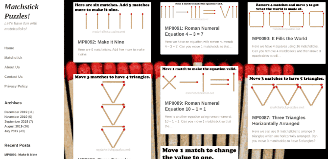 صورة لـ أفضل مواقع الألغاز لمُحبي ألعاب التفكير الجانبي والمنطفي | puzzles-riddles-matchstick-puzzles-DzTechs