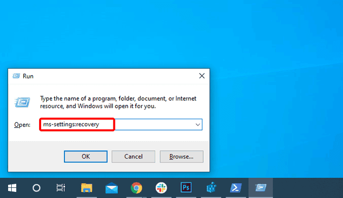 صورة لـ كيفية إصلاح “قائمة ابدأ في Windows 10 لا تعمل”؟ | reset_this_pc_run_menu-P2FsFegs-DzTechs