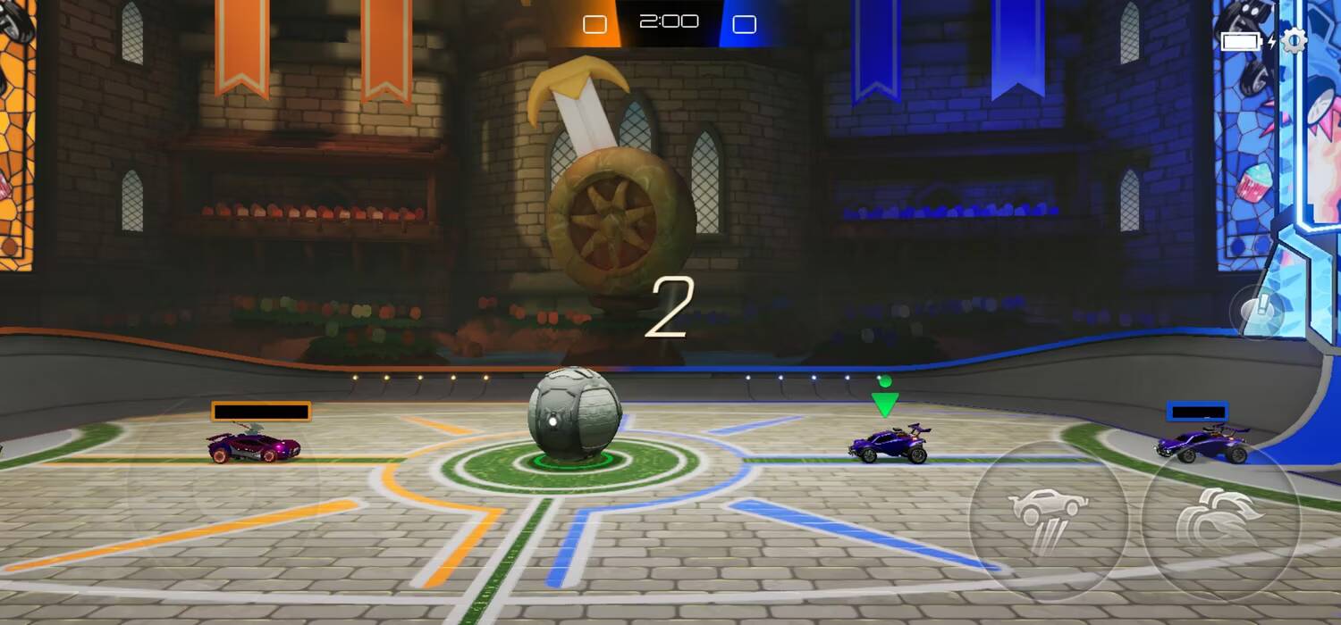 صورة لـ أفضل ألعاب الهاتف ثنائية اللاعبين للعبها في أي مكان مع الأصدقاء أو الغرباء | rocket-league-sideswipe-2v2-match