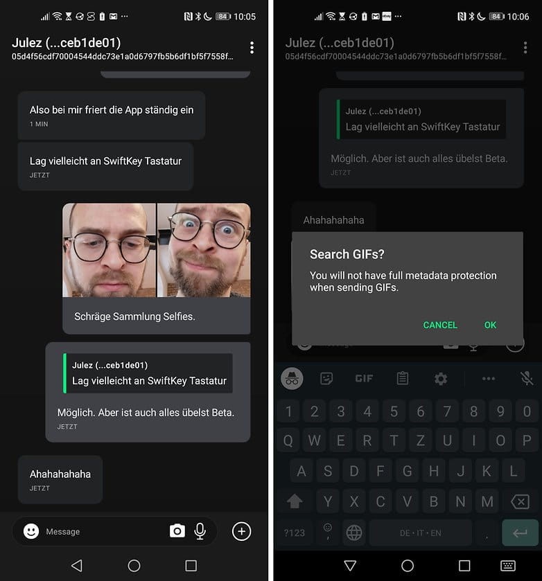 صورة لـ مقارنة بين WhatsApp و Session: هل هي الخدمة الجديدة البديلة لـ WhatsApp | session_gif_warning_2020_03_03_w782-pPBEhPfs-DzTechs