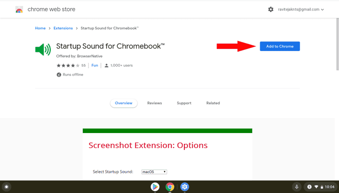 صورة لـ كيفية تمكين نغمة بدء التشغيل على Chromebook | startup_sound_extension-QJYAucgs-DzTechs