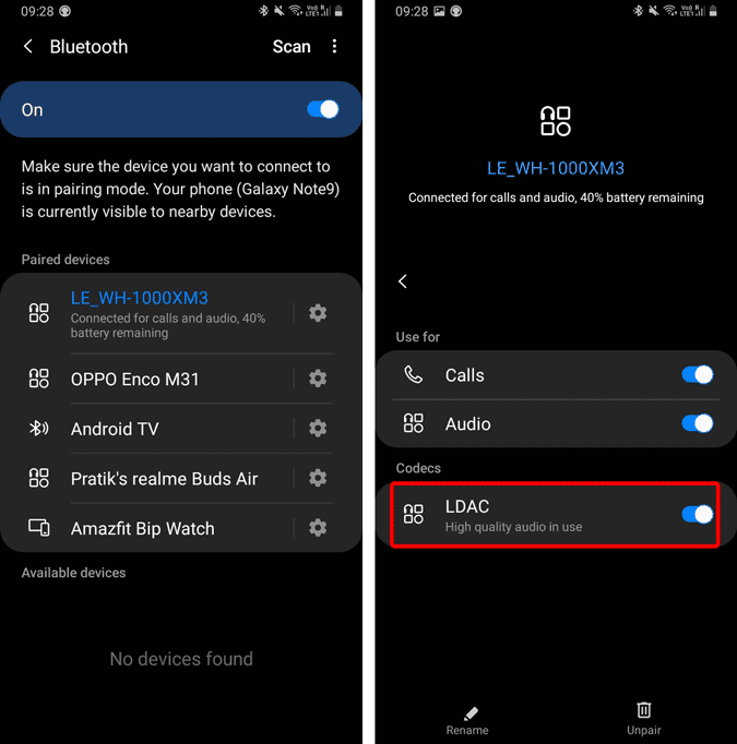 صورة لـ أفضل النصائح والحيل لـ Sony WH-1000XM3 | switch_on_ldac-nChTregs-DzTechs