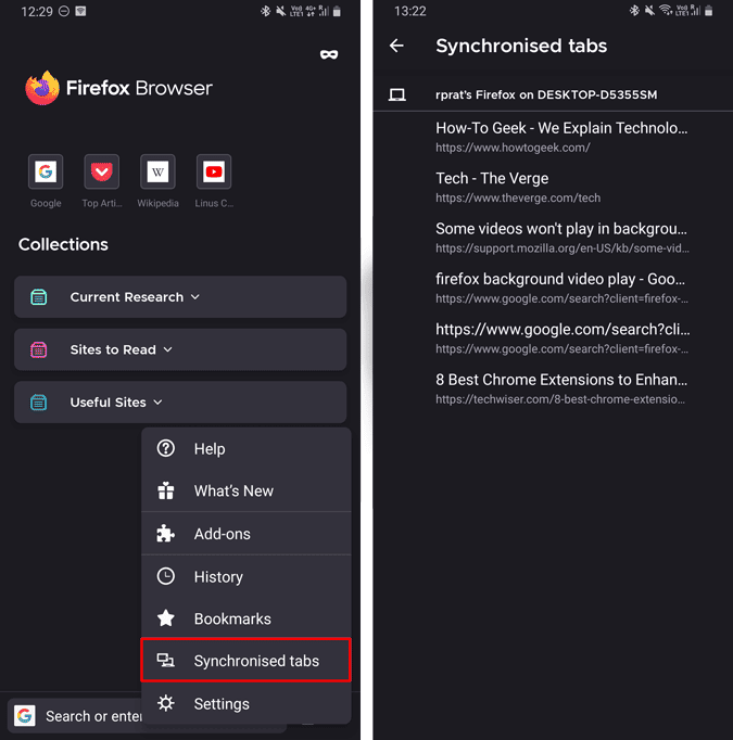 صورة لـ أفضل النصائح والحيل لـ Firefox على Android | synchronized_open_tabs-o8npxcgs-DzTechs
