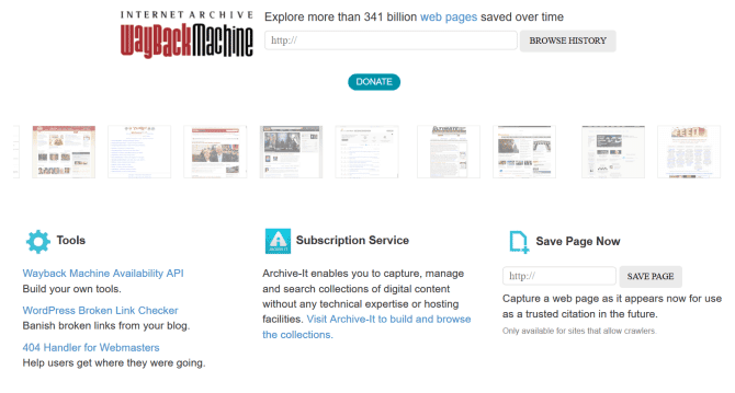 صورة لـ كيفية تنزيل أي شيء على الويب مجانًا: أفضل النصائح والأدوات | wayback_machine_home_page-k0Fm2Pfs-DzTechs