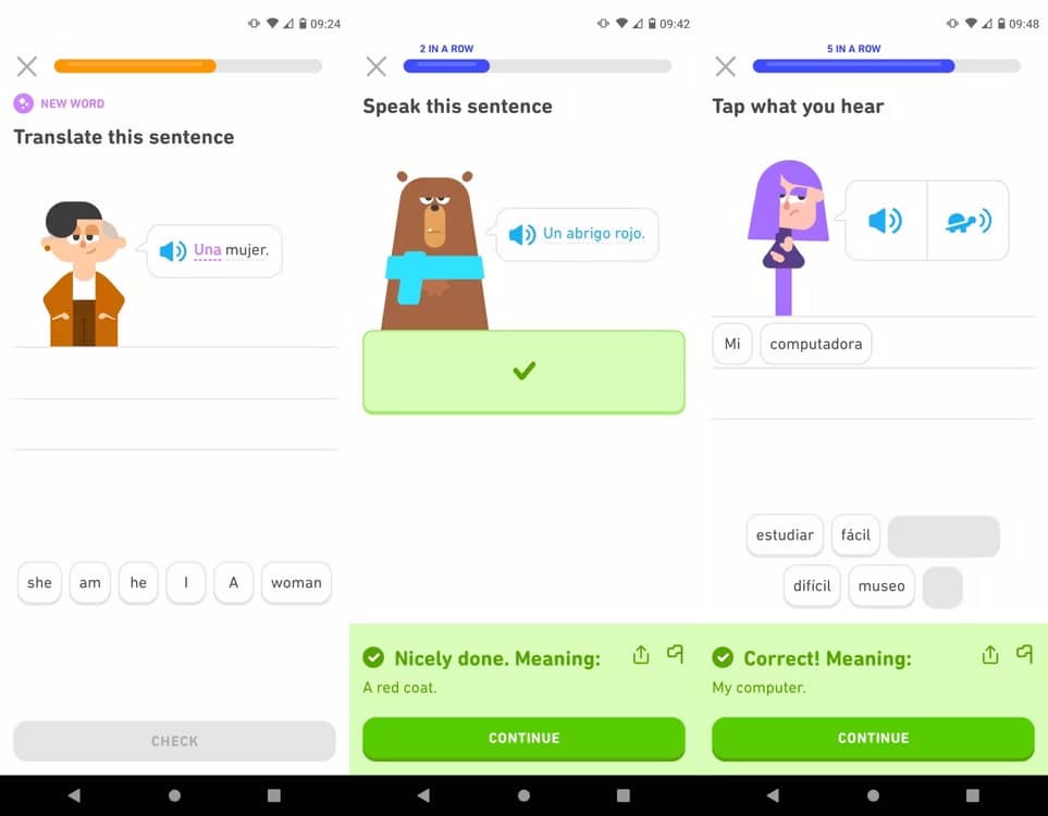 صورة لـ أفضل تطبيقات تعلم اللغات لتحقيق التقدم الفعّال على Android و iOS | 1translating-sentences-on-duolingo