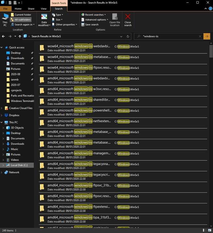 صورة لـ كيفية إصلاح خطأ “تعذر على Windows تكوين مُكوّن أو أكثر من مُكوّنات النظام” | 680px_winsxs-DzTechs