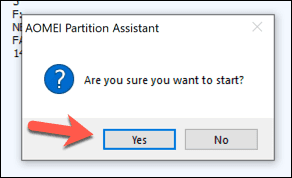 صورة لـ كيفية تحويل تنسيق محرك أقراص Windows من FAT32 إلى NTFS | AOMEI-Confirm-Conversion-DzTechs