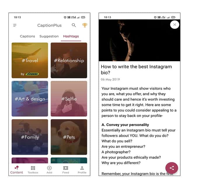 صورة لـ أفضل تطبيقات تحسين السيرة الذاتية لـ Tinder (Android) | Bio-3cGE3ggs-DzTechs