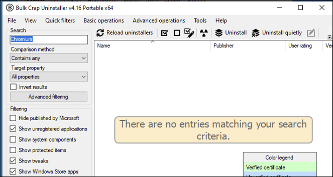 صورة لـ كيفية إلغاء تثبيت متصفح Chromium على Windows 10 | Bulk-Crap-Chromium-Gone-DzTechs