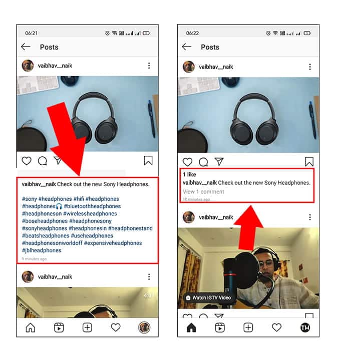 صورة لـ كيفية إخفاء علامات الهاشتاغ من منشورات وقصص Instagram | Comment-7ZZt2ggs-DzTechs