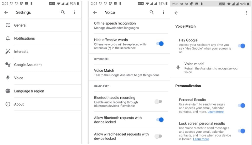 صورة لـ إصلاحات سهلة عندما لا يعمل مساعد Google | Enable_Hey_Google_Option-RTtopfgs-DzTechs