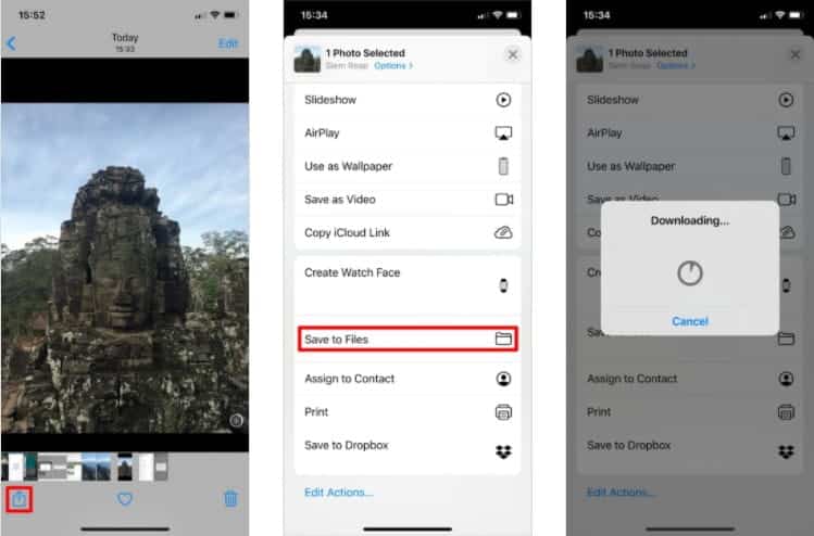 صورة لـ كيفية تنزيل الصور ومقاطع الفيديو من iCloud | Export_Or_Save_To_Files_From_The_Photos_App-rQiBsfgs-DzTechs