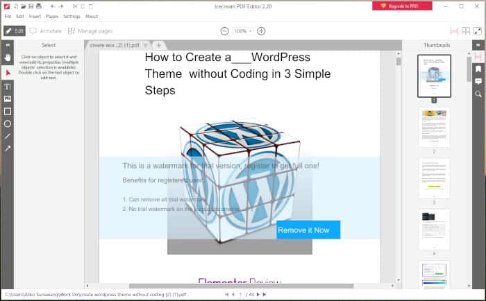 صورة لـ أفضل البدائل لـ Adobe Acrobat DC لتحرير ملفات PDF | Icecream_PDF_Editor-WKBKAfgs-DzTechs