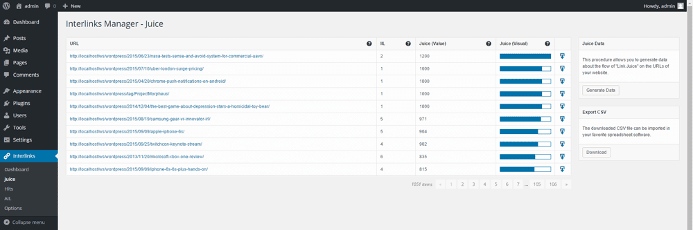 صورة لـ أفضل إضافات الارتباط الداخلي لـ WordPress لتحسين تصنيف URL لـ SEO | Internal-link-Juice-min-DzTechs