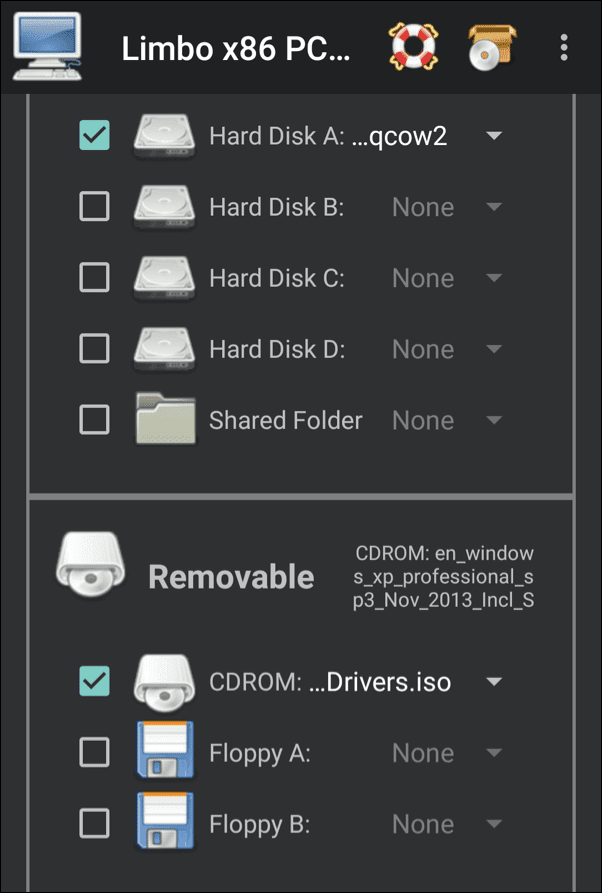 صورة لـ كيفية استخدام محاكي Windows XP على Android مع Limbo | Limbo-Disks-DzTechs