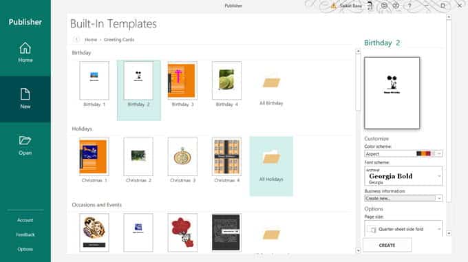 صورة لـ ما هو Microsoft Publisher؟ دليل المبتدئين | Microsoft-Publisher-Built-In-Templates-DzTechs