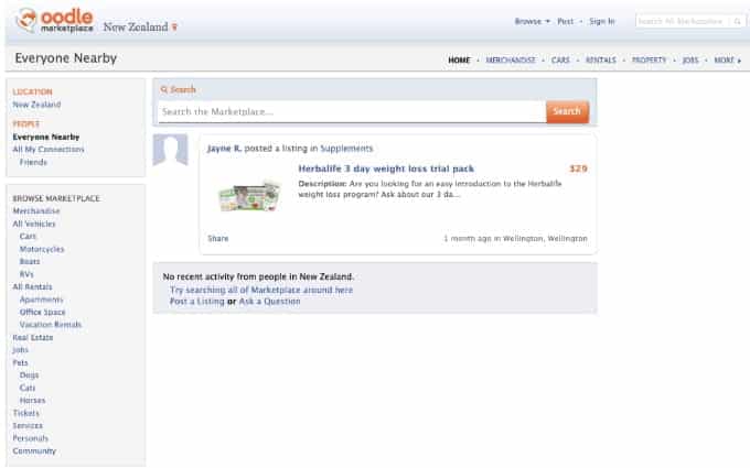 صورة لـ أفضل مواقع الويب البديلة والقانونية لـ Backpage لإنشاء الإعلانات المُبوبة | Oodle_Backpage_alternative-UW7DMfgs-DzTechs