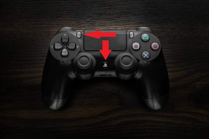 صورة لـ كيفية توصيل جهاز تحكم PS4 بجهاز Android الخاص بك | Pairing-Buttons-DzTechs