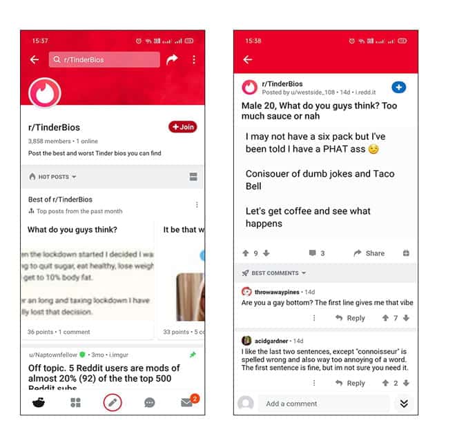 صورة لـ أفضل تطبيقات تحسين السيرة الذاتية لـ Tinder (Android) | T-TyGE3ggs-DzTechs