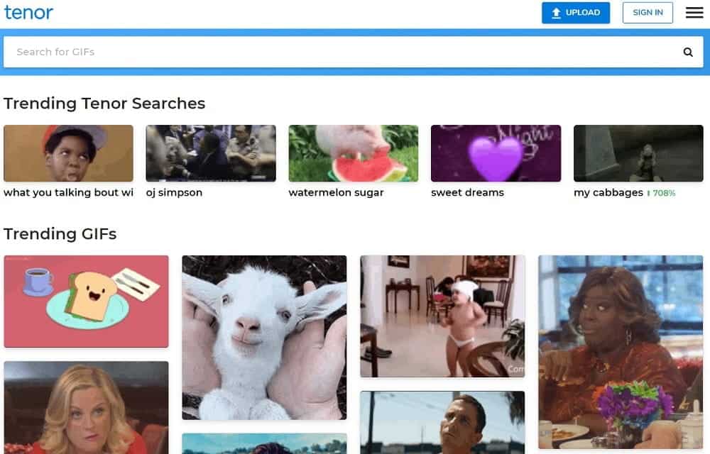 صورة لـ أفضل بدائل Giphy: أفضل التطبيقات ومواقع الويب للحصول على صور GIF | Tenor_GIf-8wOUYfgs-DzTechs