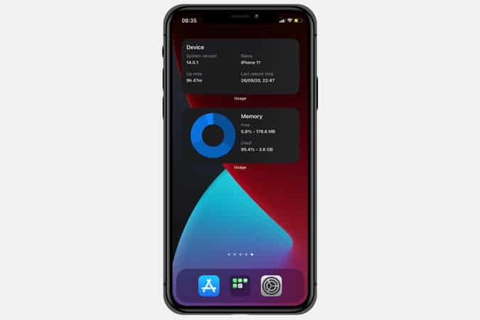 صورة لـ أفضل تطبيقات أدوات الشاشة الرئيسية لنظام iOS 14 | Usage-tuapFhgs-DzTechs