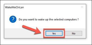صورة لـ كيفية تشغيل الكمبيوتر بنظام Windows 10 عن بُعد | WakeMeOnLan-Confirm-DzTechs