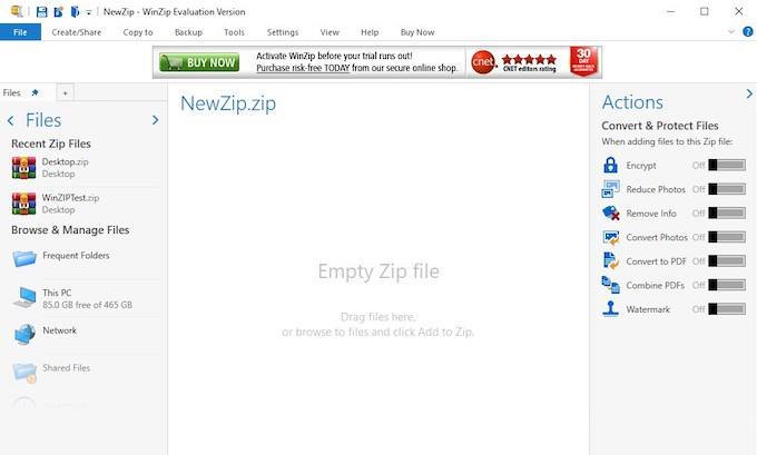 صورة لـ ما هو تطبيق WinRAR؟ كيف يختلف عن تطبيق WinZip | WinZIP-DzTechs