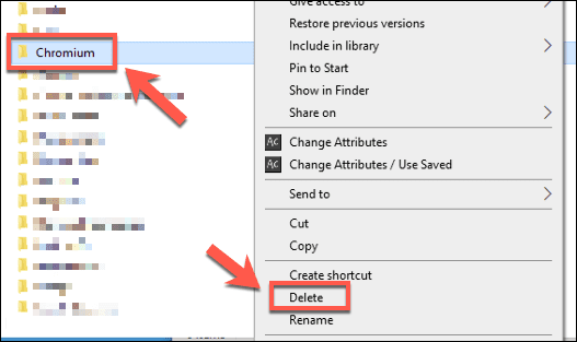 صورة لـ كيفية إلغاء تثبيت متصفح Chromium على Windows 10 | Windows-Explorer-Delete-Chromium-DzTechs