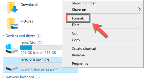 صورة لـ كيفية تحويل تنسيق محرك أقراص Windows من FAT32 إلى NTFS | Windows-Explorer-Format-DzTechs