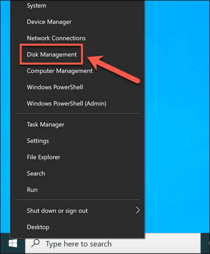 صورة لـ كيفية تحويل تنسيق محرك أقراص Windows من FAT32 إلى NTFS | Windows-Launch-Disk-Management-DzTechs