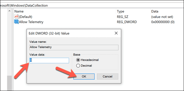 صورة لـ ما هي عملية Compattelrunner.Exe في نظام Windows 10 (وهل يمكن تعطيلها) | Windows-Regedit-Allow-Telemetry-DzTechs