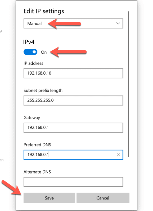 صورة لـ كيفية تغيير عنوان IP الخاص بك على نظام Windows 10 (ولماذا تقوم بذلك) | Windows-Set-Manual-IP-DzTechs