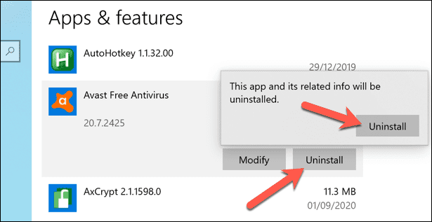 صورة لـ كيفية إلغاء تثبيت Avast على نظام التشغيل Windows 10 | Windows-Settings-Avast-Uninstall-DzTechs
