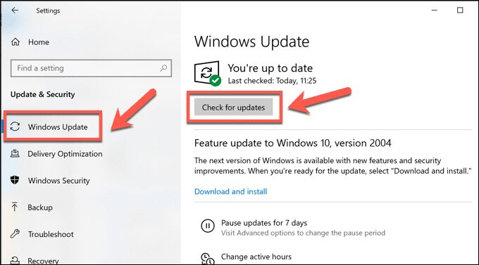 صورة لـ لماذا تتسبب Dwm.exe في ارتفاع استخدام وحدة المعالجة المركزية وكيفية إصلاحها | Windows-Settings-Check-Updates-DzTechs