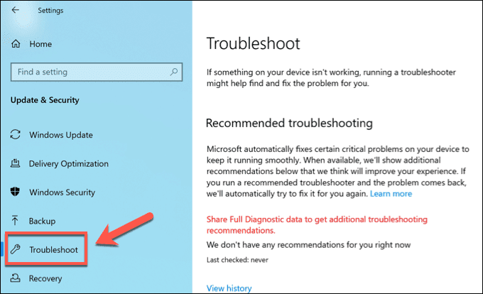 صورة لـ كيفية إعادة تعيين إعدادات الشبكة في نظام التشغيل Windows 10 | Windows-Settings-Troubleshooter-DzTechs