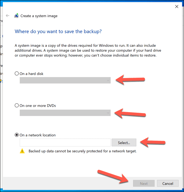 صورة لـ كيفية استنساخ القرص الصلب في نظام التشغيل Windows 10 | Windows-System-Image-Location-DzTechs